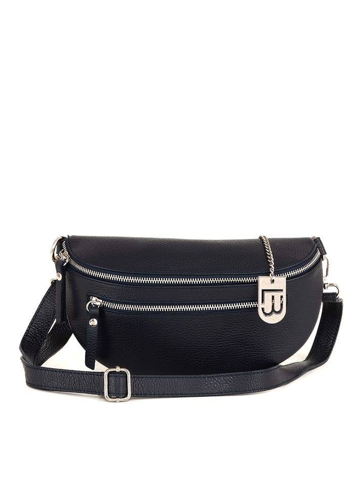 Lucca Baldi Skórzana saszetka "Burano" w kolorze granatowym - 30 x 19 x 2 cm rozmiar: onesize