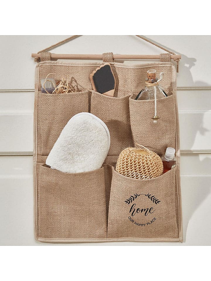 ABERTO DESIGN Organizer wiszący w kolorze jasnobrązowym - 35 x 45 cm rozmiar: onesize