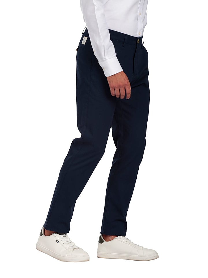 The Time of Bocha Spodnie chino w kolorze granatowym rozmiar: 50