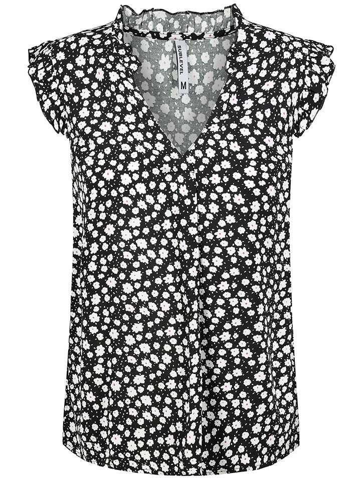 Sublevel Bluzka w kolorze czarno-białym rozmiar: XL