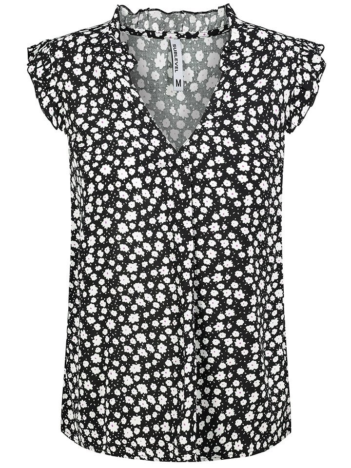 Sublevel Bluzka w kolorze czarno-białym rozmiar: XL