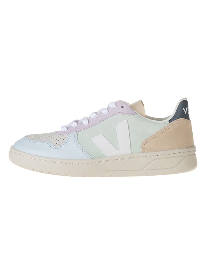 Veja Skórzane sneakersy w kolorze białym ze wzorem rozmiar: 38