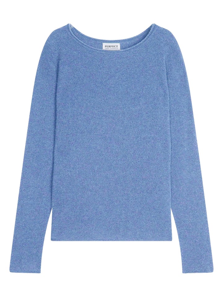 Perfect Cashmere Kaszmirowy sweter "Megan" w kolorze błękitnym rozmiar: S