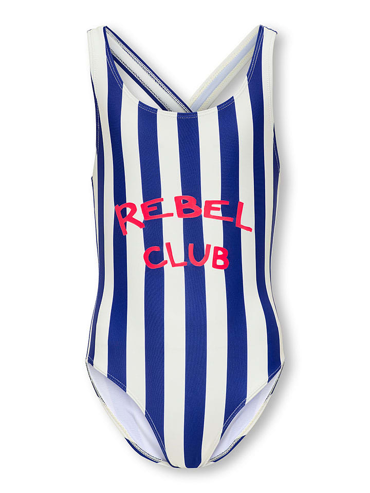 KIDS ONLY Strój kąpielowy "Holiday" w kolorze granatowym rozmiar: 122/128