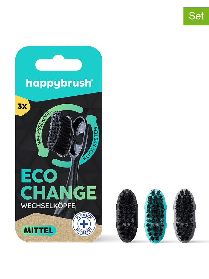 happybrush Wymienne główki (9 szt.) "EcoChange" do szczoteczki rozmiar: onesize