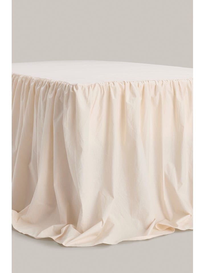 Ellos Home Falbana "Loosed" w kolorze kremowym na łóżko rozmiar: 180x200 cm