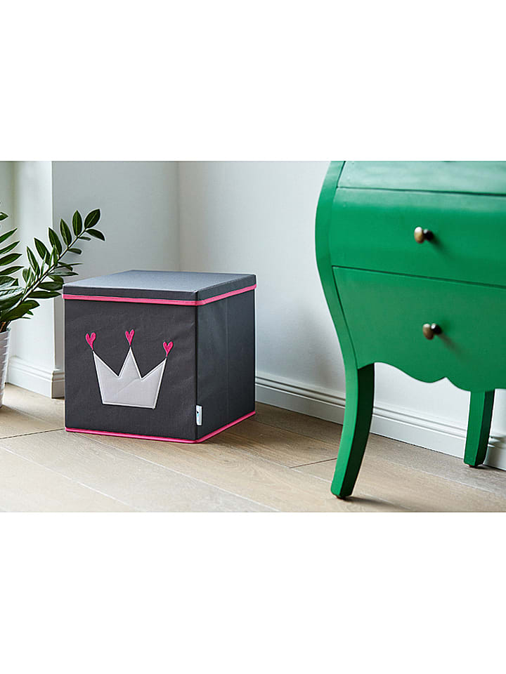 STORE IT Pudełko w kolorze szaro-różowym - 33 x 33 x 33 cm rozmiar: onesize