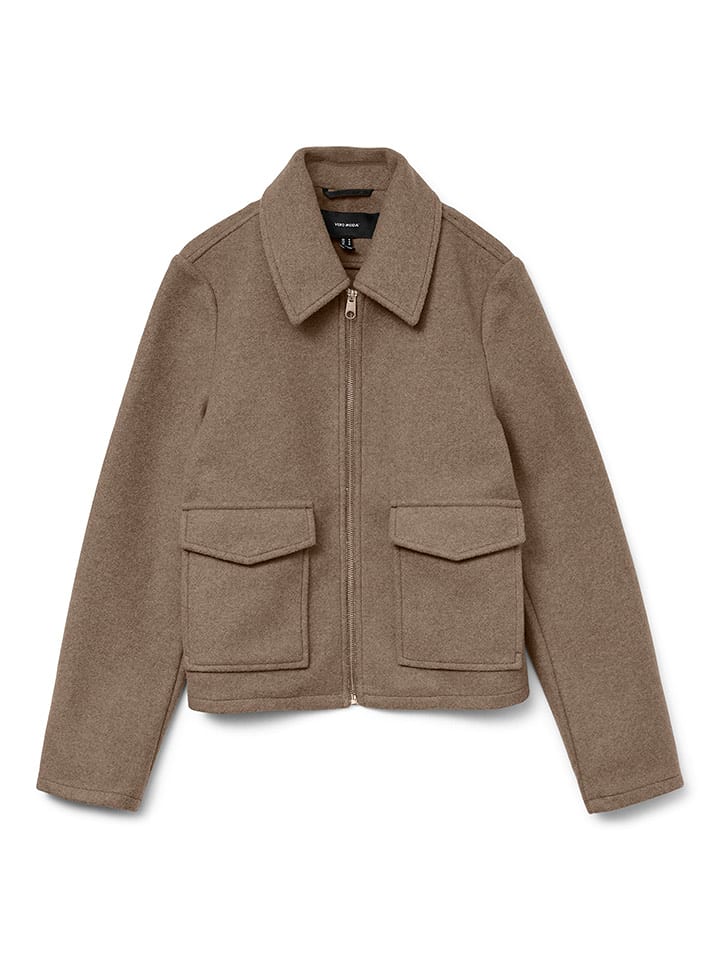 Vero Moda Kurtka przejściowa w kolorze jasnobrązowym rozmiar: M