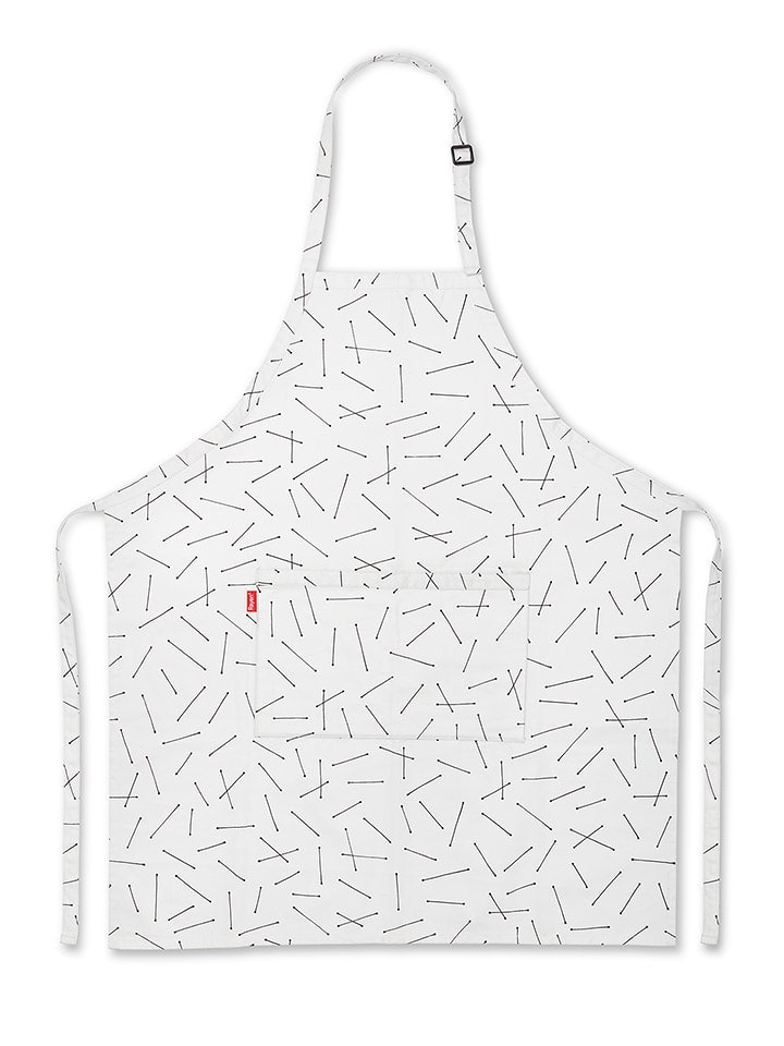 Rayen Fartuch w kolorze biało-czarnym rozmiar: onesize