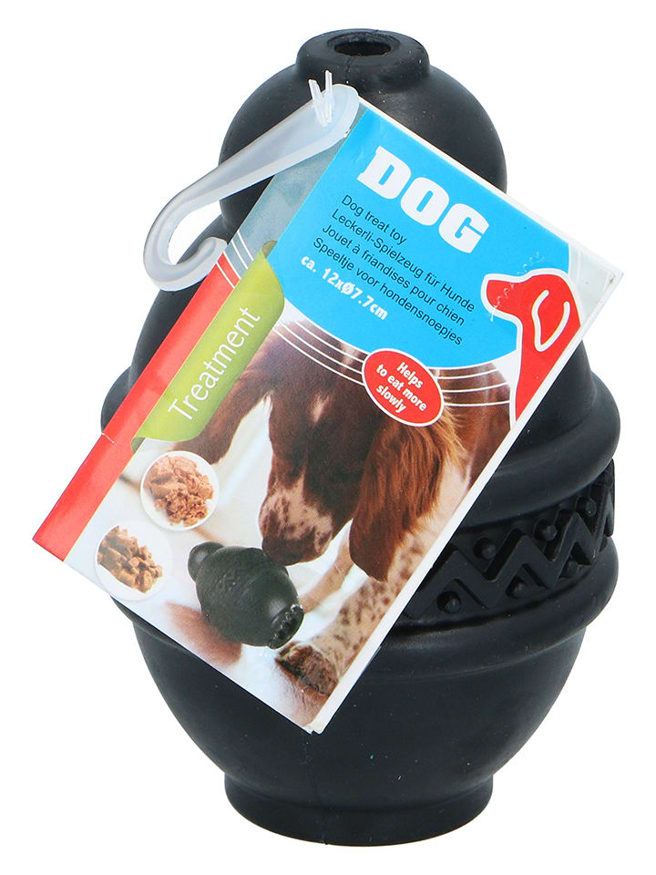 Edco Zabawka w kolorze czarnym do napełniania smakołykami - rozmiar M rozmiar: onesize