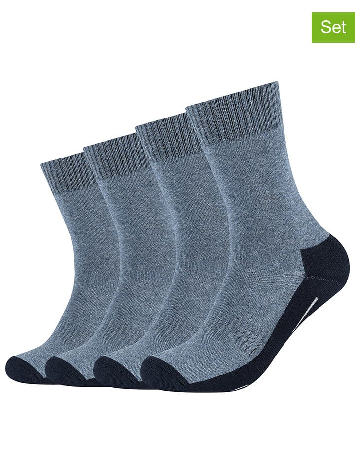 camano Skarpety (4 pary) w kolorze granatowym rozmiar: 35-38