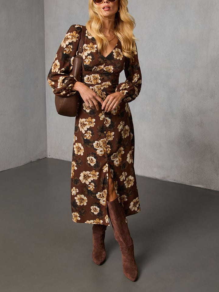 LA Angels Sukienka w kolorze brązowym rozmiar: M