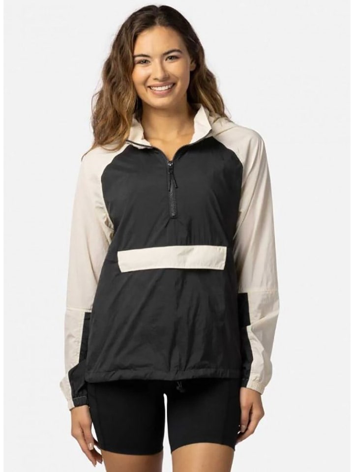 Rip Curl Kurtka przeciwwiatrowa w kolorze antracytowo-beżowym rozmiar: L