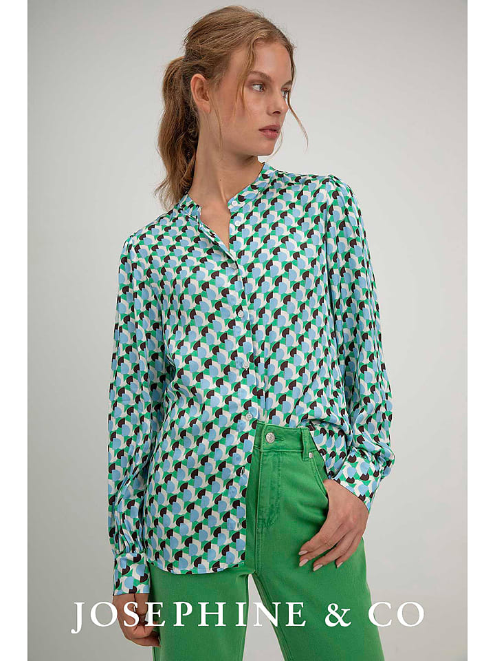 Josephine & Co Bluzka "Sigrid" w kolorze zielonym rozmiar: 40