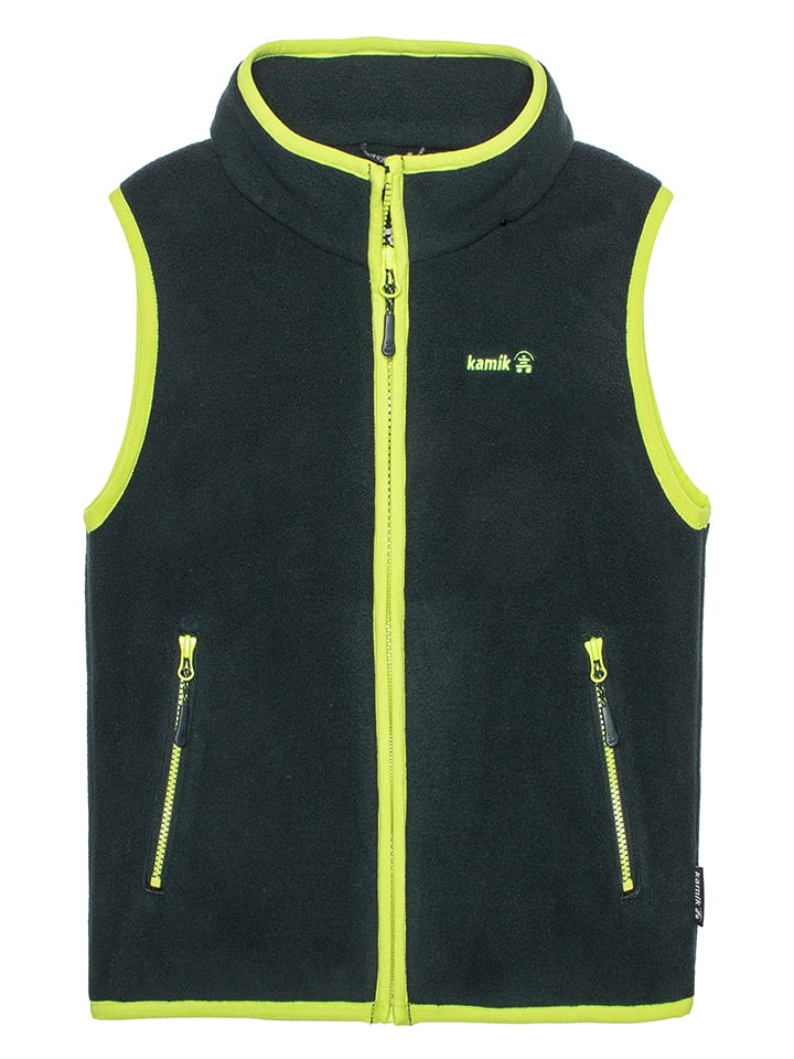 Kamik Kamizelka polarowa "Phoen" w kolorze ciemnozielonym rozmiar: 104