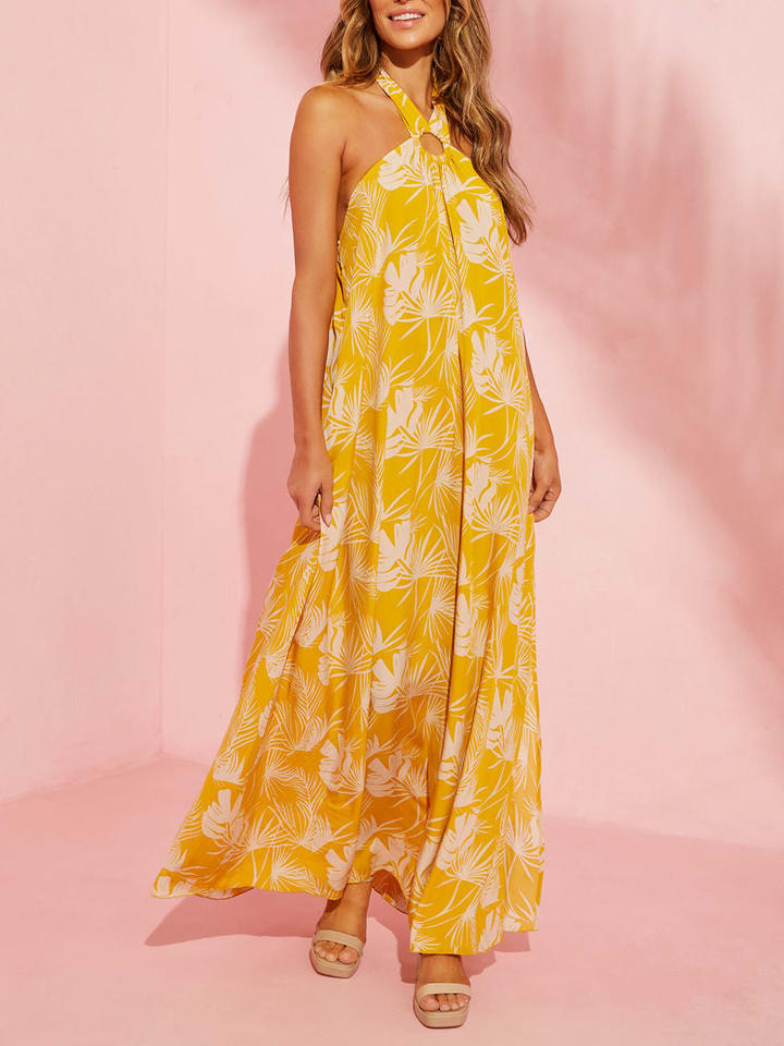 Milan Kiss Sukienka w kolorze żółto-białym rozmiar: M