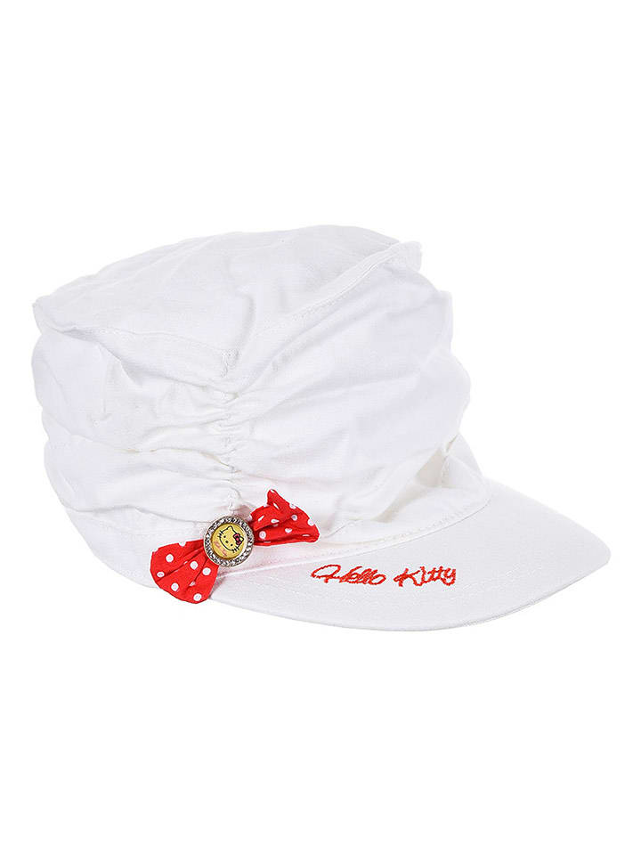 Hello Kitty Kaszkiet "Hello Kitty" w kolorze białym rozmiar: 52 cm