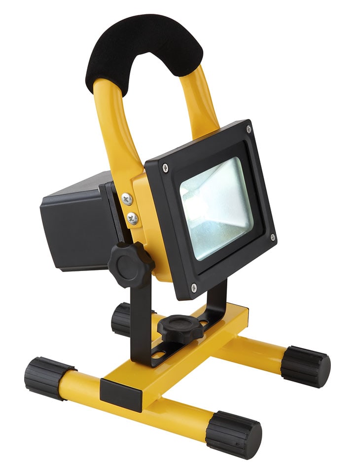 Globo lighting Lampa zewnętrzna LED "Bernd" w kolorze czarno-żółtym - 14,5 x 22,5 x 16,4 cm rozmiar: onesize