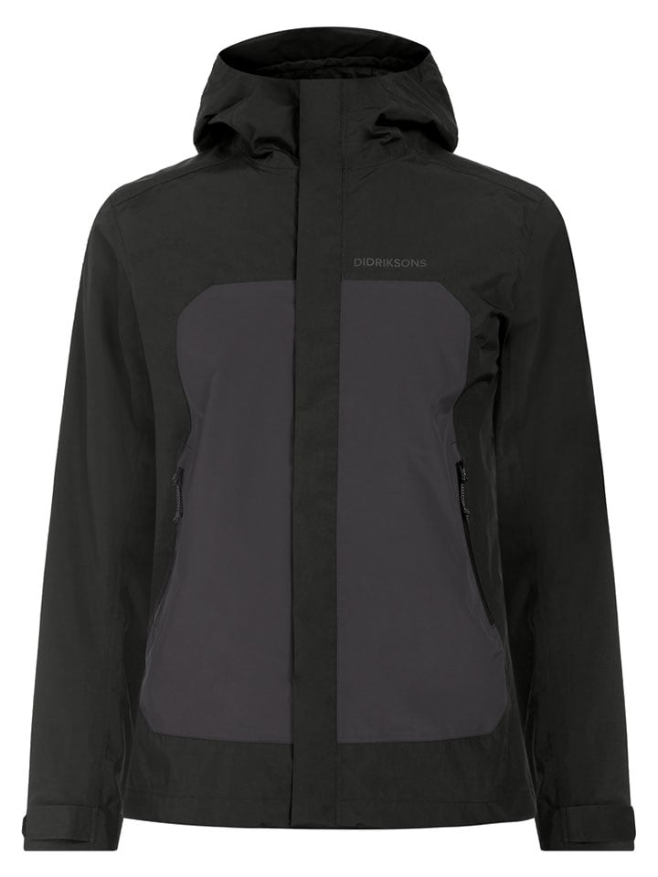 Didriksons Kurtka funkcyjna "Grit" w kolorze czarno-antracytowym rozmiar: M