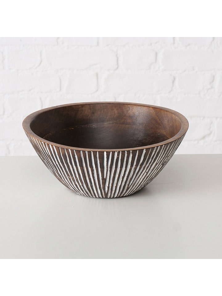 Boltze Misa dekoracyjna w kolorze brązowym - wys. 10 x Ø 25 cm rozmiar: onesize