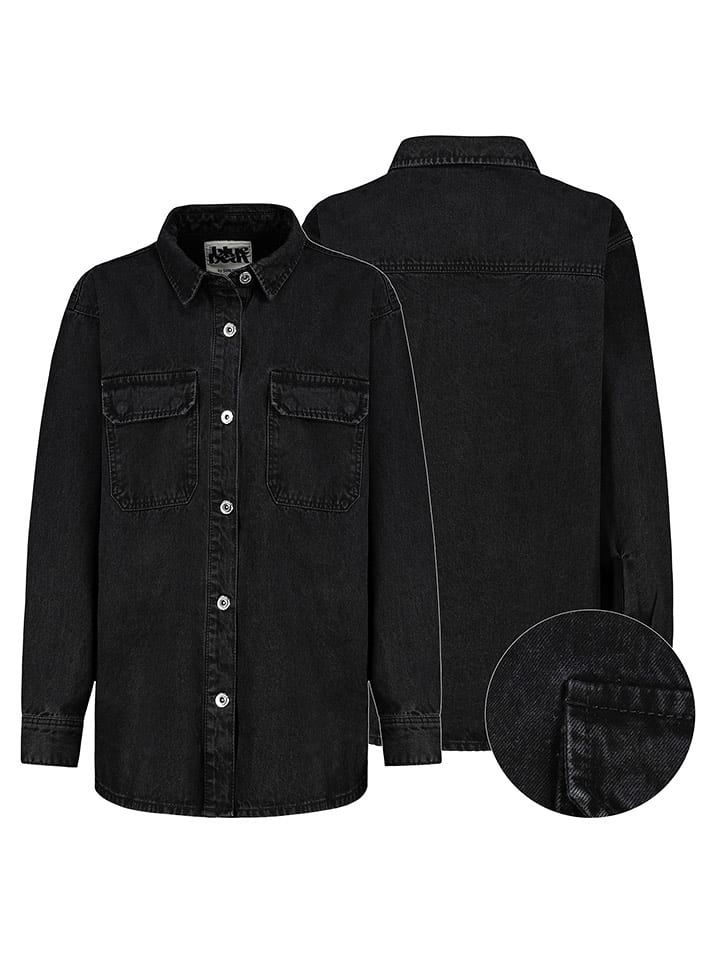 Sublevel Koszula dżinsowa w kolorze czarnym rozmiar: XL