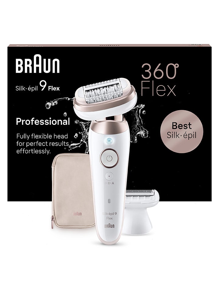 Braun Depilator "Silk-épil 9-030 3D" w kolorze biało-jasnoróżowym rozmiar: onesize