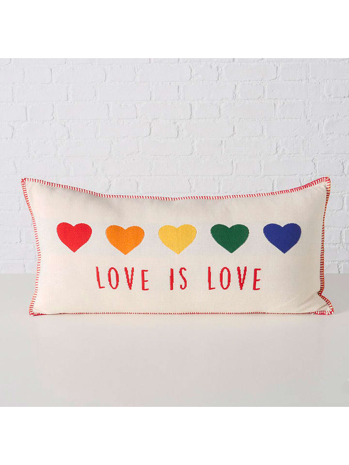 Boltze Poduszka "Colove" w kolorze czerwono-kremowym - 70 x 35 cm rozmiar: onesize