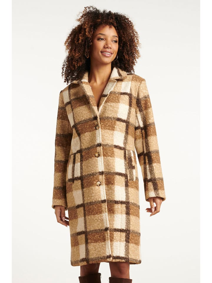 Smashed Lemon Płaszcz przejściowy w kolorze beżowo-jasnobrązowym rozmiar: M