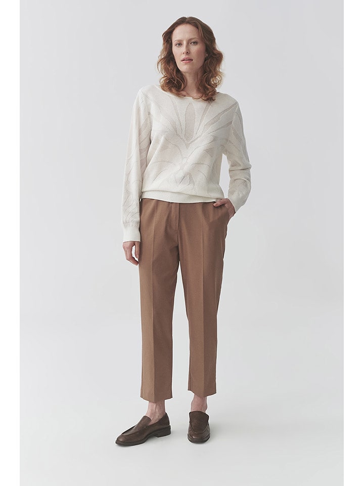 TATUUM Sweter "Finn" w kolorze białym rozmiar: M