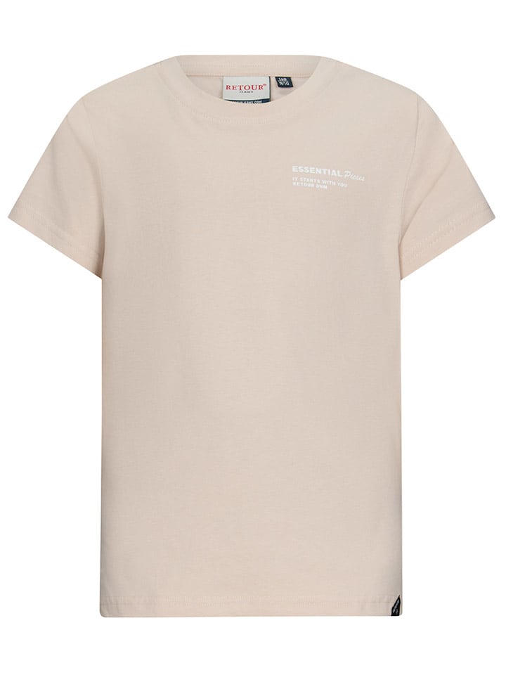 Retour Koszulka "Elwin" w kolorze beżowym rozmiar: 128