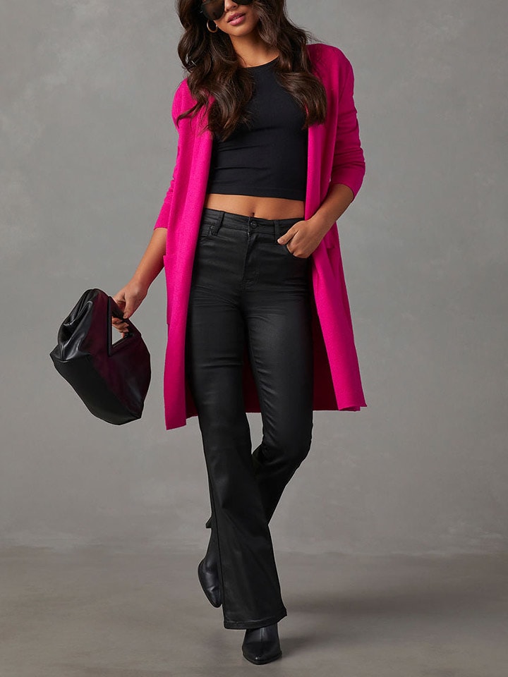 Milan Kiss Kardigan w kolorze różowym rozmiar: L