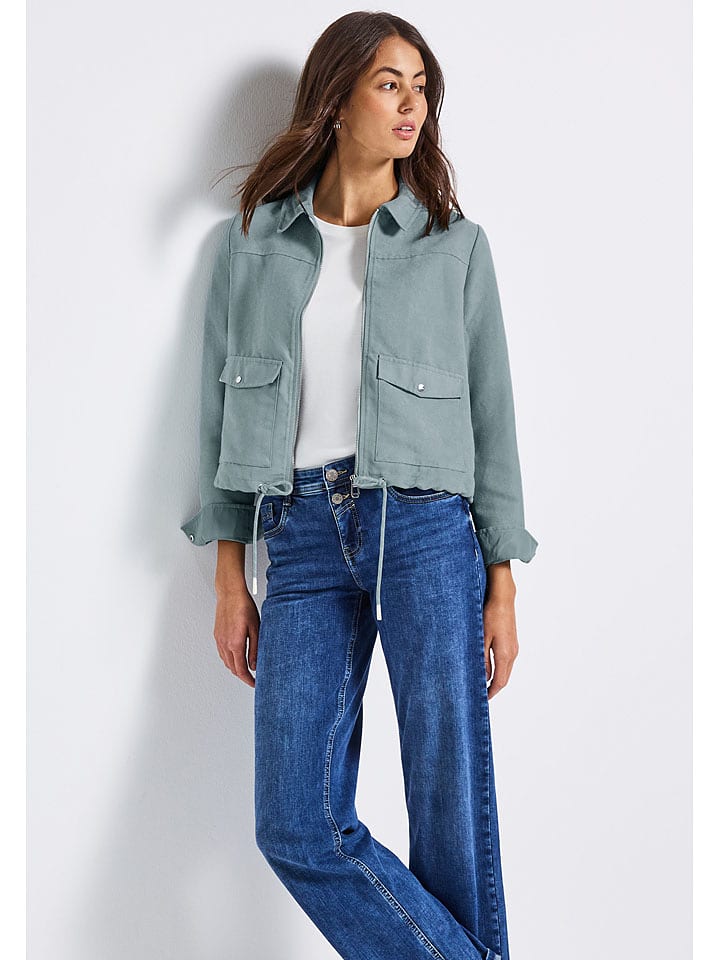 Street One Kurtka koszulowa w kolorze błękitnym rozmiar: 46