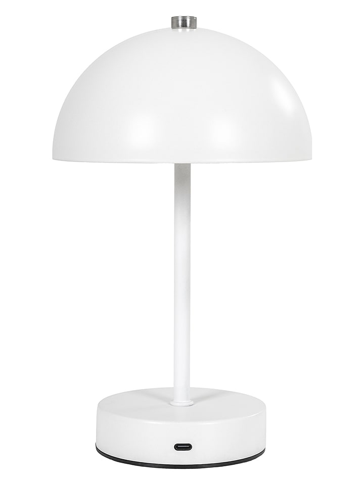 House Nordic Lampa stołowa LED "Holt" w kolorze srebrno-białym - wys. 25 x Ø 15 cm rozmiar: onesize