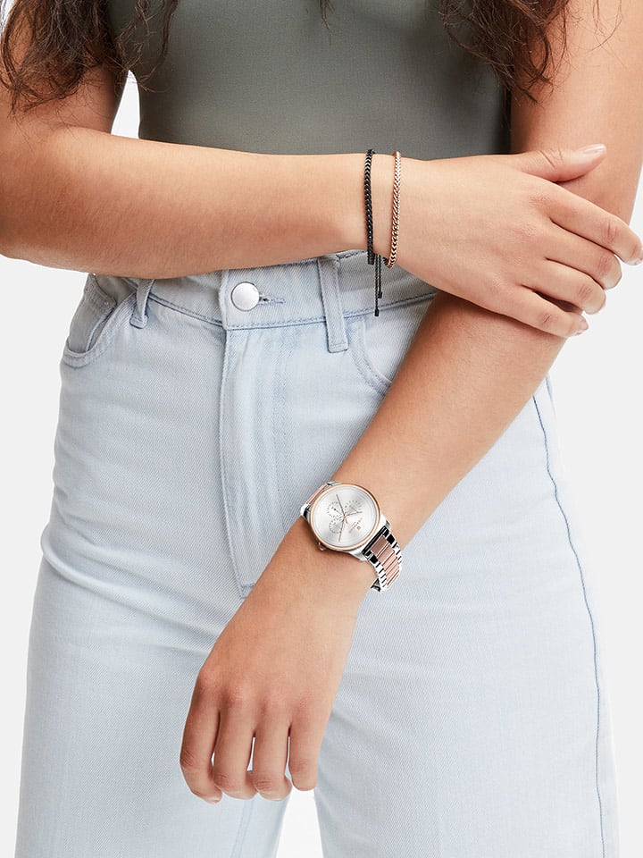 Liebeskind Chronograf w kolorze różowozłoto-srebrnym rozmiar: onesize