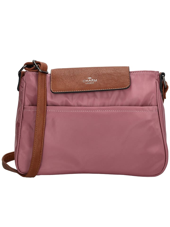 Charm Torebka "Buckingham" w kolorze szaroróżowym - 28 x 20 x 7 cm rozmiar: onesize