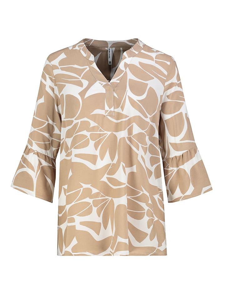 Sublevel Bluzka w kolorze jasnobrązowo-białym rozmiar: XL