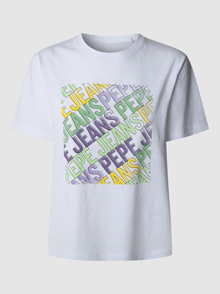 Pepe Jeans Koszulka "Amelia" w kolorze białym rozmiar: S