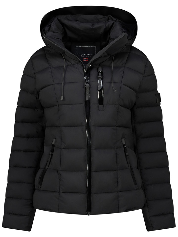 Geographical Norway Kurtka pikowana "Bastia" w kolorze czarnym rozmiar: M