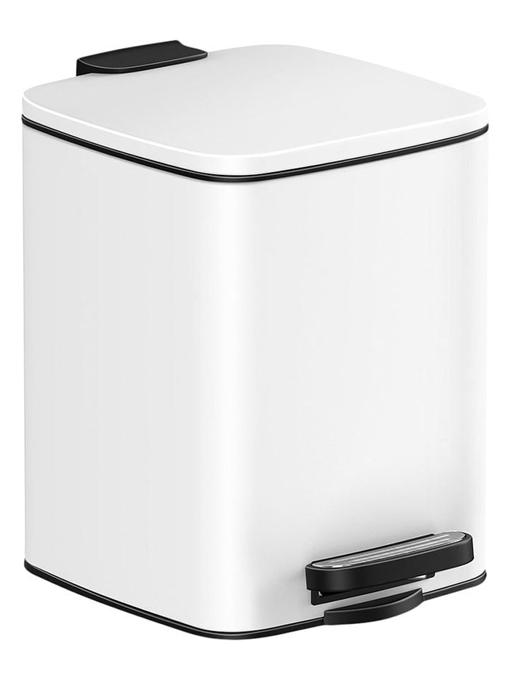 Vitapur Kosz "SquareSingle" w kolorze białym na śmieci - 6 l rozmiar: onesize