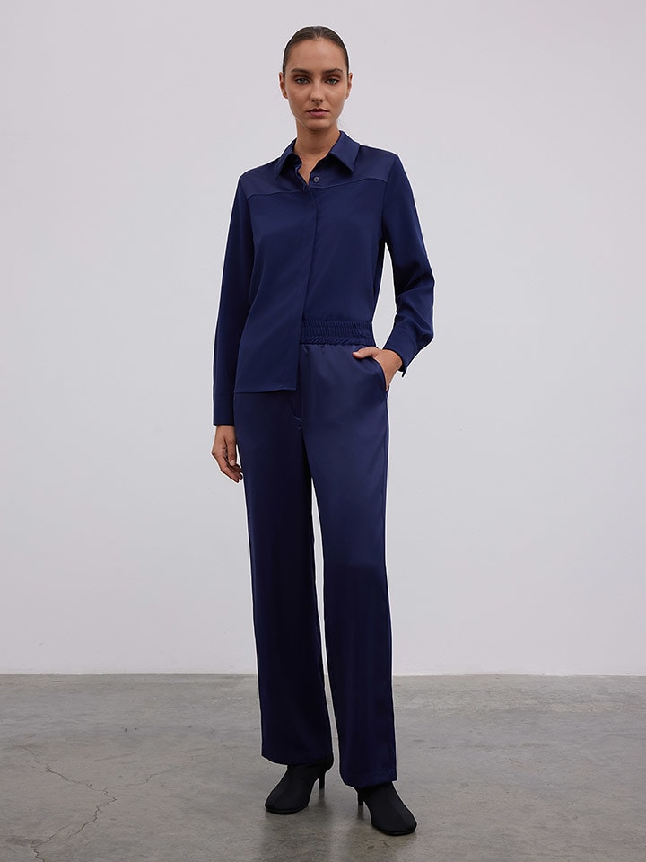 BGN Spodnie w kolorze granatowym rozmiar: 36