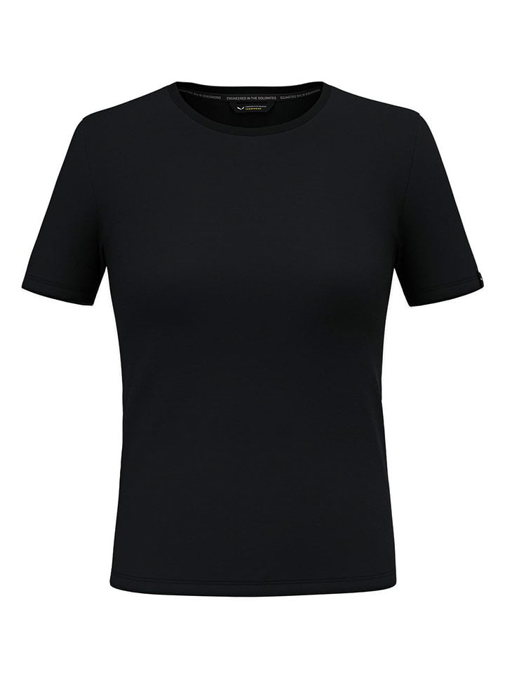 Salewa Koszulka funkcyjna "Fanes Pure" w kolorze czarnym rozmiar: 40