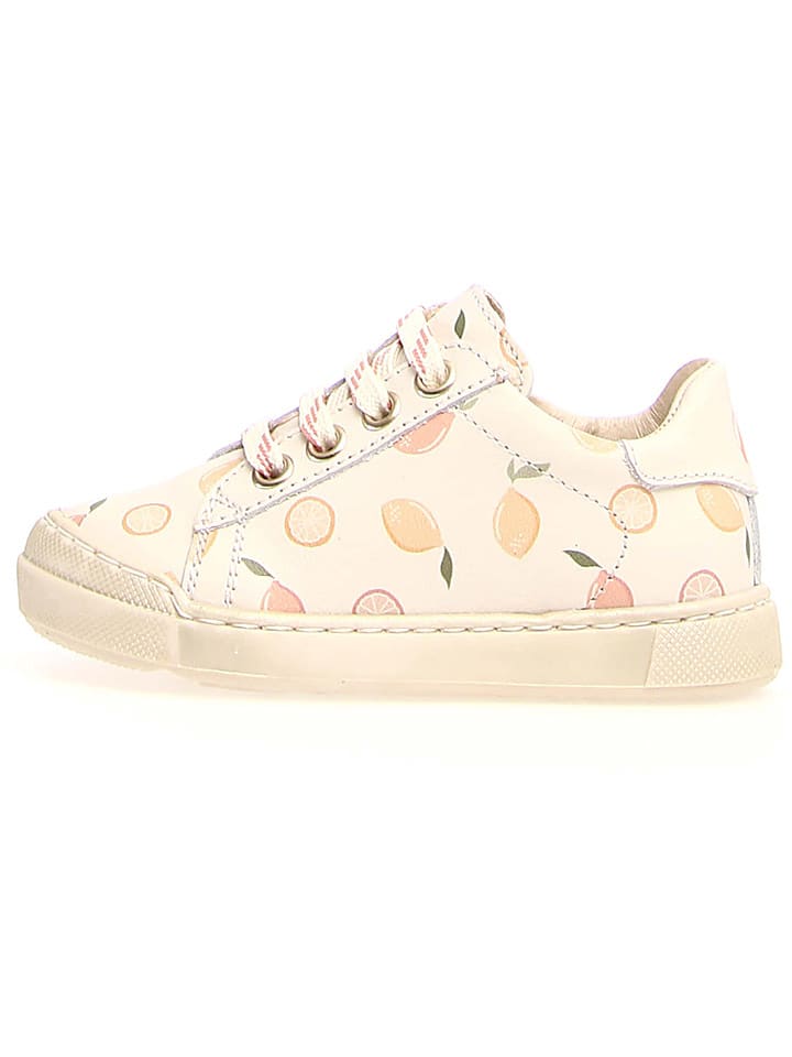 Naturino Skórzane sneakersy "Eindhoven" w kolorze kremowym rozmiar: 22