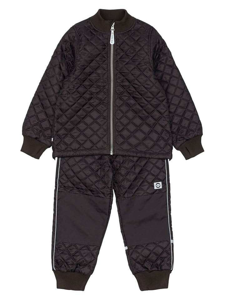 mikk-line 2-częściowy zestaw termiczny w kolorze brązowym rozmiar: 104