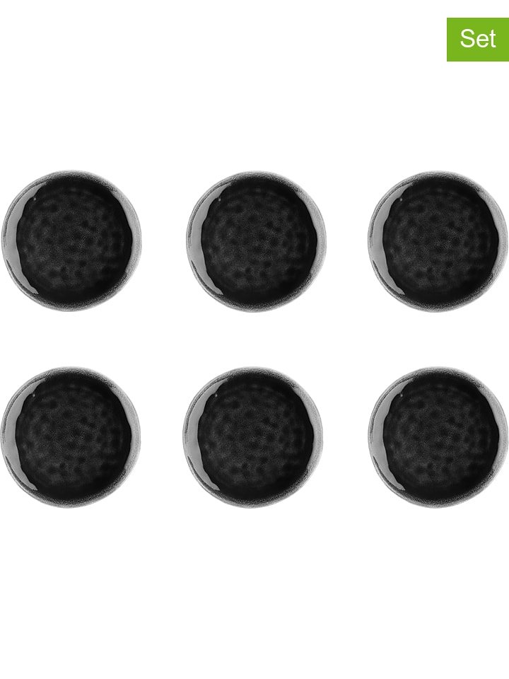 Björn Talerzyki deserowe (6 szt.) "Moon" w kolorze czarnym - Ø 21 cm rozmiar: onesize