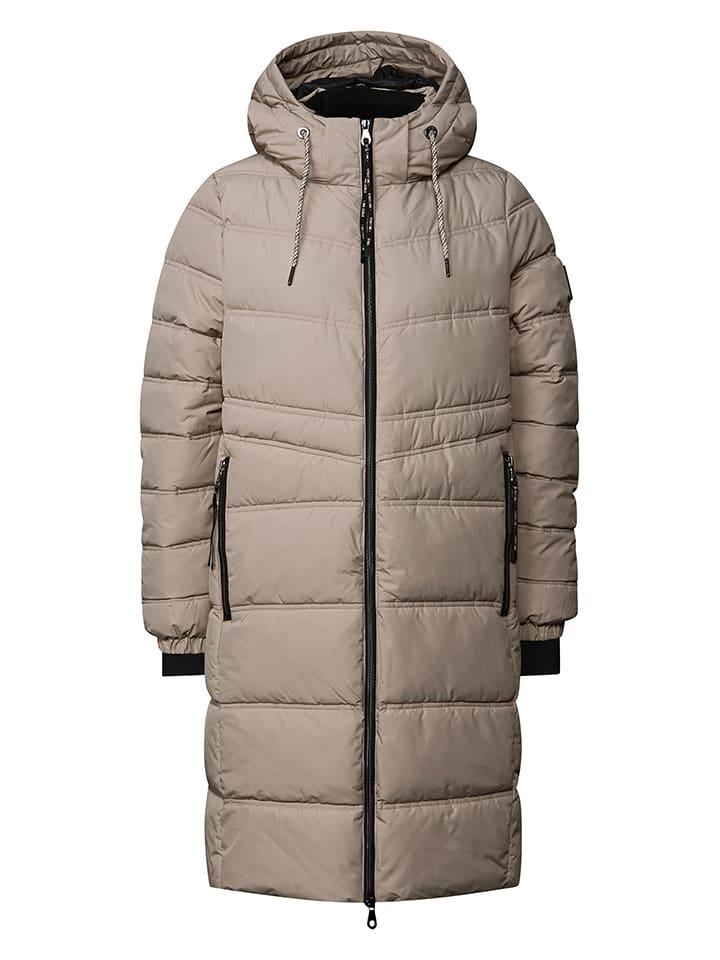 Cecil Płaszcz zimowy w kolorze szarobrązowym rozmiar: 42