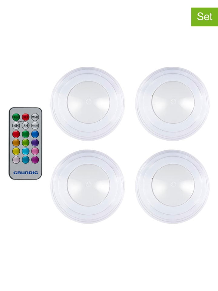 GRUNDIG Lampki LED (4 szt.) w kolorze białym - Ø 19 cm rozmiar: onesize