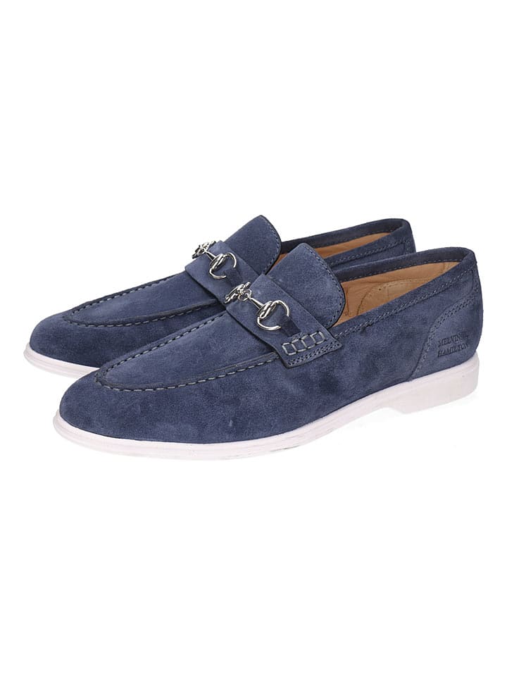 MELVIN & HAMILTON Skórzane mokasyny "Earl 28" w kolorze granatowym rozmiar: 45