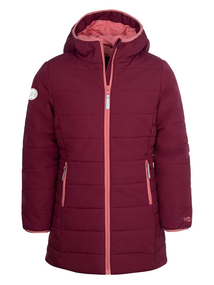 Trollkids Płaszcz zimowy "Stavanger" w kolorze czerwonym rozmiar: 176