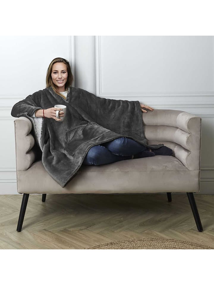 HYGGE Pled w kolorze szarym - 170 x 130 cm rozmiar: onesize