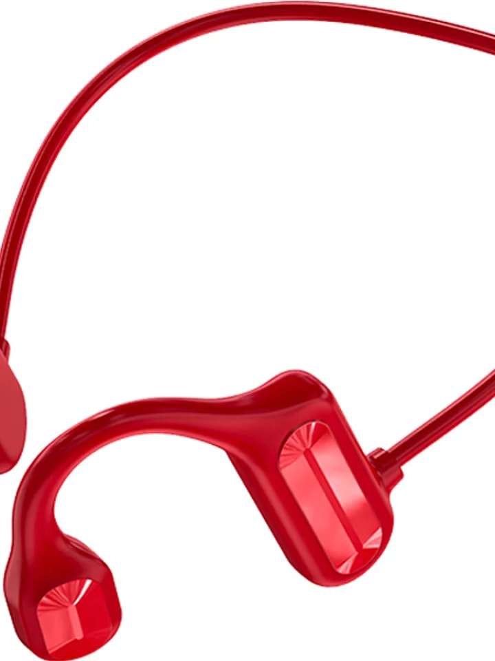 Bolaris Słuchawki Bluetooth w kolorze czerwonym z przewodnictwem kostnym rozmiar: onesize